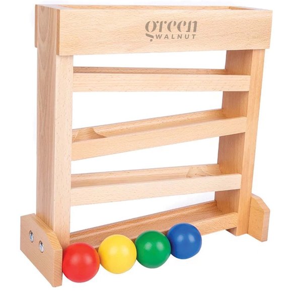 Wooden Ball Tracker, Montessori Ball Runner - Picture 7 of 9